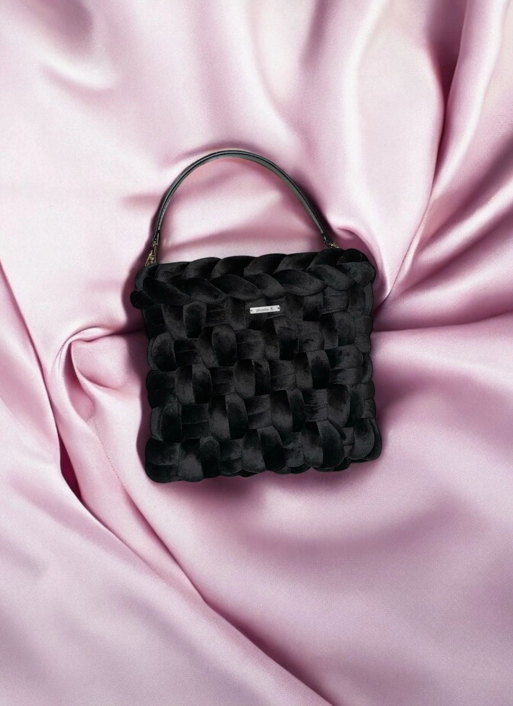 Onyx — Black Velvet Evening Bag