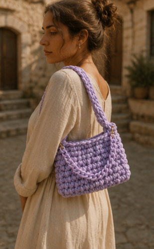 Aurelia — Handwoven Tote with Chain Strap