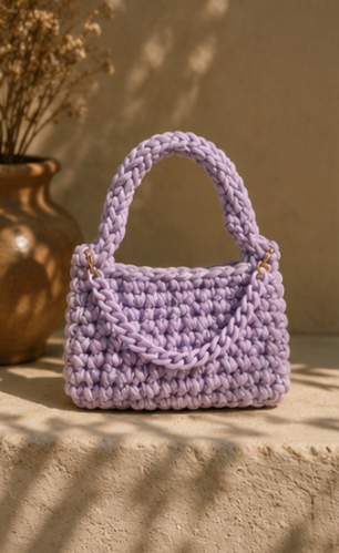 Aurelia — Handwoven Tote with Chain Strap