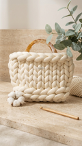 Ember — Soft Beige Crochet Bag