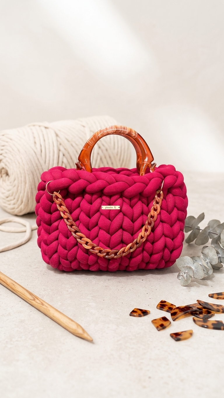 Verona — Chunky Knit Crochet Bag