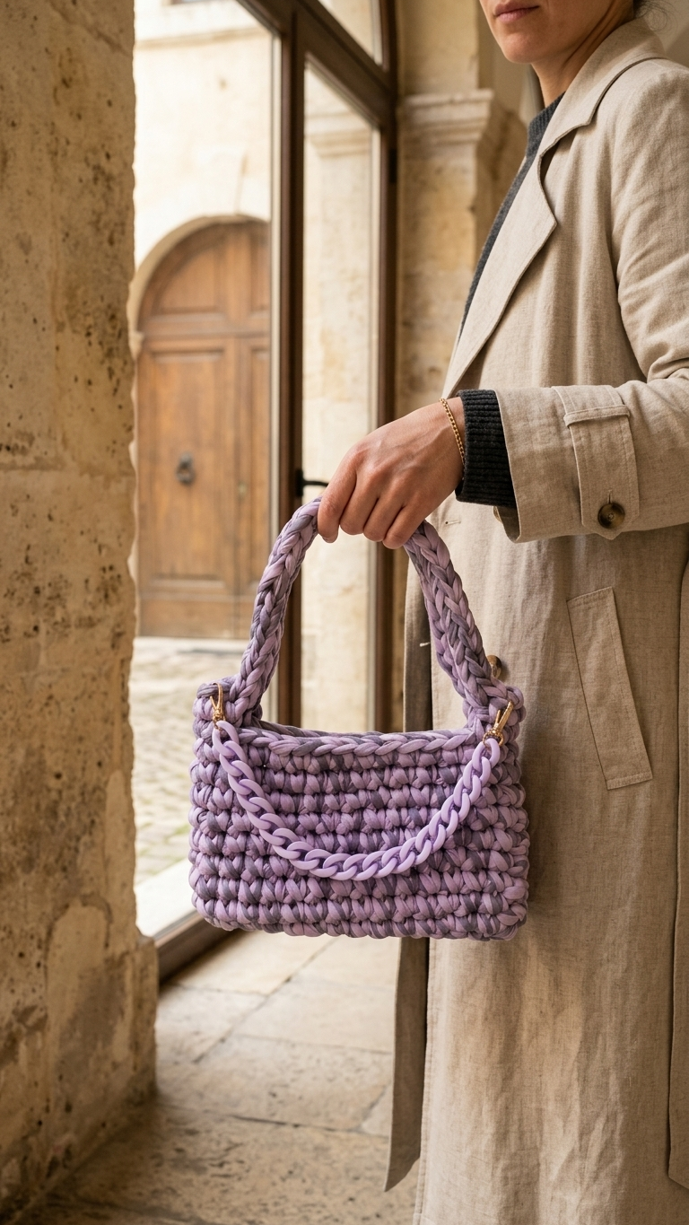 Aurelia — Handwoven Tote with Chain Strap