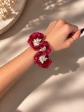 Burgundy & Cream — Large