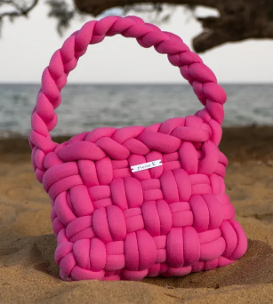 Enigma — Magenta Crochet Shoulder Bag