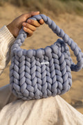 Dust — Soft Grey Crochet Bag