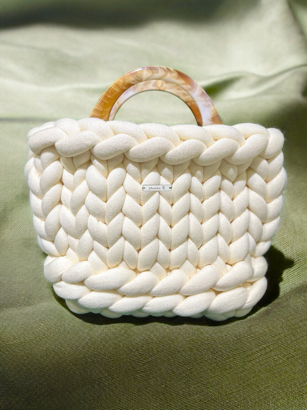 Ember — Soft Beige Crochet Bag
