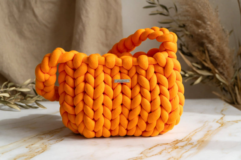 Cascade — Chunky Knit Crochet Bag